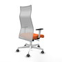 Piqueras y Crespo Chaise de Bureau Albacete Orange et Blanc