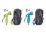 Ibergarden Manguera Expandible 15 mètres Bleu Vert Plastique ABS PP Spandex TPE 26.5x16x12 cm (Set de 6)