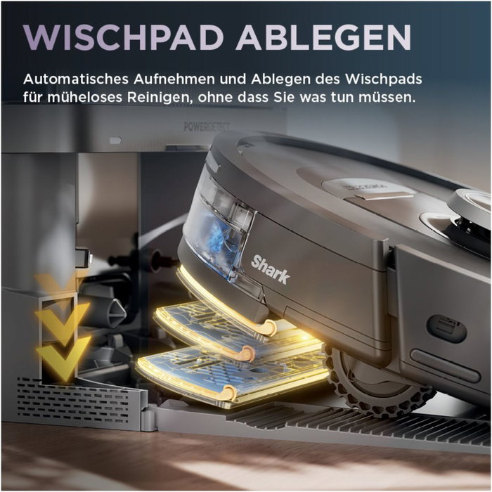 Shark PowerDetect NeverTouch Robot Aspirateur et Laveur avec Vidage Automatique