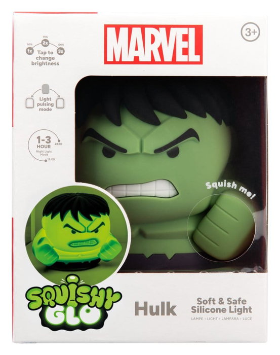 Paladone Products Marvel Universe SquishyGlo lampe Hulk Rechargeable 15 cm Paladone Products Marvel Universe SquishyGlo lampe Hulk Rechargeable 15 cm