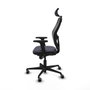 Piqueras y Crespo Chaise de Bureau avec Appui-tête 2D036G2 Gris foncé