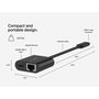 Belkin INC019BTBK Adaptateur USB-C vers Ethernet Gigabit et Charge 100W Noir