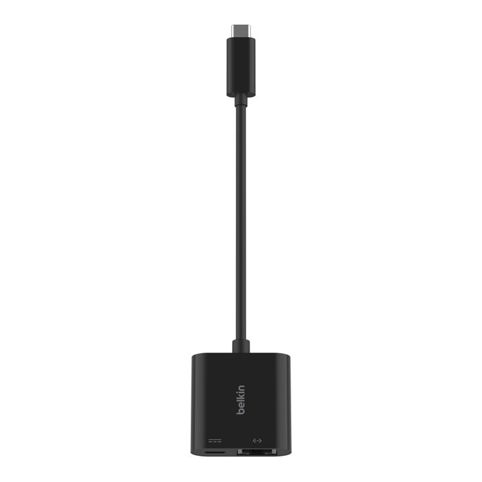 Belkin INC019BTBK Adaptateur USB-C vers Ethernet Gigabit et Charge 100W Noir Belkin INC019BTBK Adaptateur USB-C vers Ethernet Gigabit et Charge 100W Noir