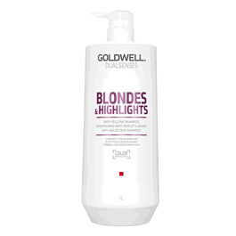 Goldwell Dualsenses Blondes & Highlights Shampoing Protecteur de Couleur 1000 ml pour Cheveux Blonds et Mèches