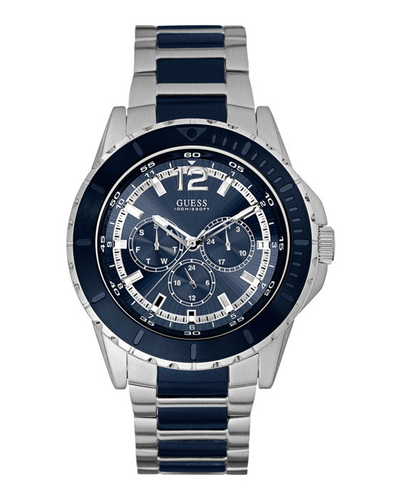 Guess W0478G2 avec cadran bleu et bracelet marron Guess W0478G2 avec cadran bleu et bracelet marron