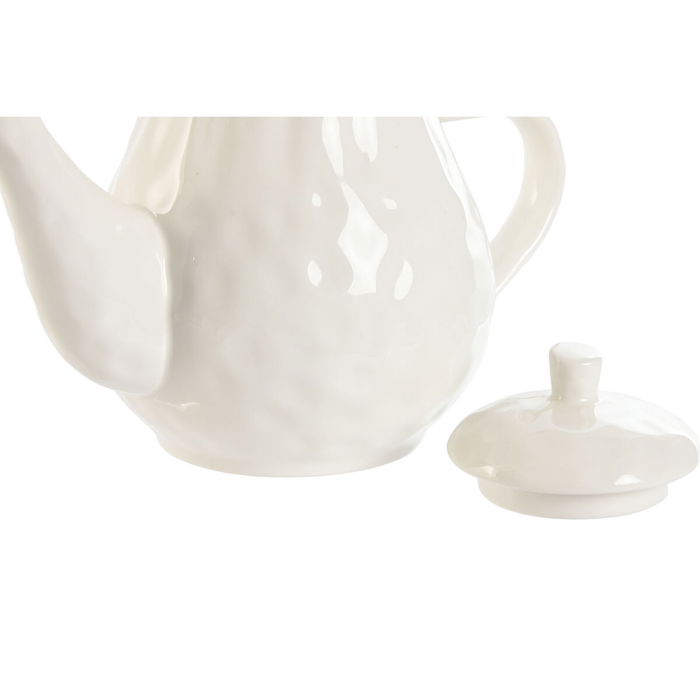 Théière Home ESPRIT Blanc Marron Porcelaine 1 L