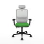 Piqueras Y Crespo Haches Chaise de Bureau Verte et Blanche avec Mécanisme Sincro/Traslack