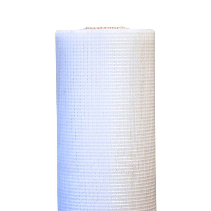 Seimark Maille de revêtement en fibre de verre blanche, 1 x 50 m, 5 x 5 mm Seimark Maille de revêtement en fibre de verre blanche, 1 x 50 m, 5 x 5 mm