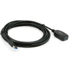 Equip 133346 Câble Prolongateur USB 3.0 Actif 5 m - USB-A Mâle vers USB-A Femelle, Noir