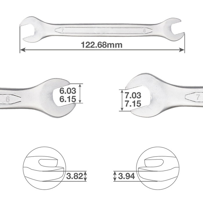 GSC Evolution Llave inglesa fija 6 et 7mm