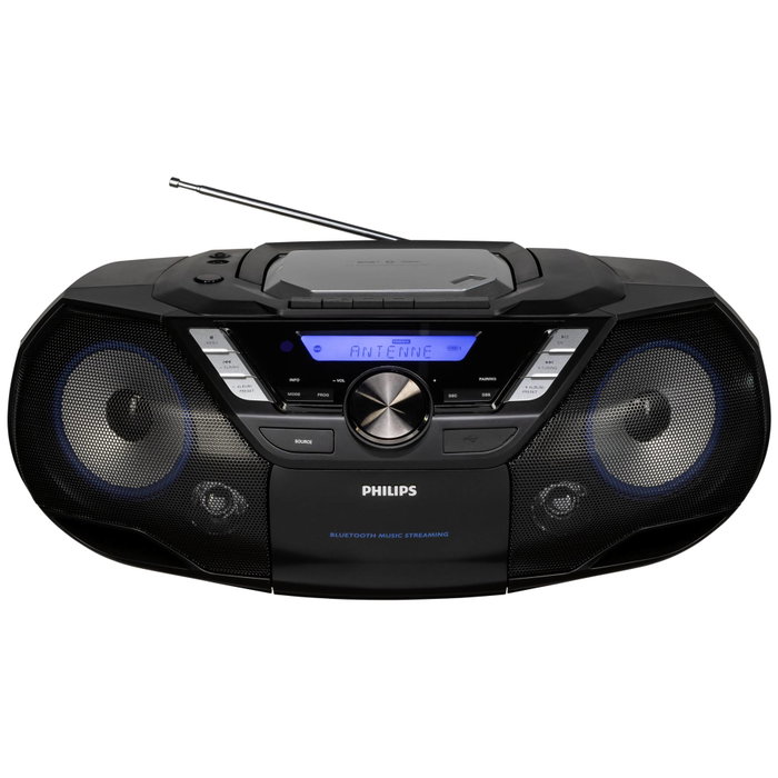 Philips AZB798T/12 - Radio, CD et lecteur de cassette avec Bluetooth Philips AZB798T/12 - Radio, CD et lecteur de cassette avec Bluetooth