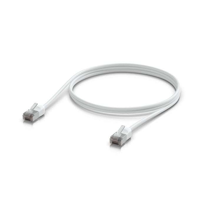 Ubiquiti Câble Ethernet RJ45 blindé Cat6A 10 GbE PoE++ extérieur blanc TPE 1 mètre Ubiquiti Câble Ethernet RJ45 blindé Cat6A 10 GbE PoE++ extérieur blanc TPE 1 mètre