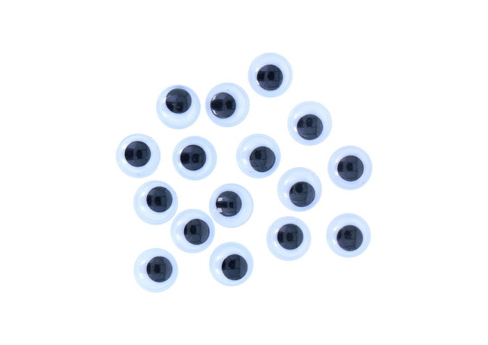 Innspiro Oeil mobiles noirs autocollants ronds 8mm, 80 unités Innspiro Oeil mobiles noirs autocollants ronds 8mm, 80 unités