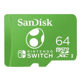 SanDisk Carte Mémoire MicroSDXC 64 GB pour Nintendo Switch - Vitesse de Lecture 100 Mo/s