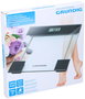 GRUNDIG Balance de salle de bain digitale en verre transparent 180 kg