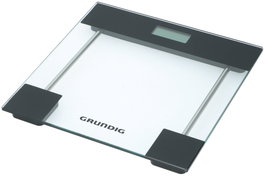 GRUNDIG Balance de bain digitale en cristal transparent