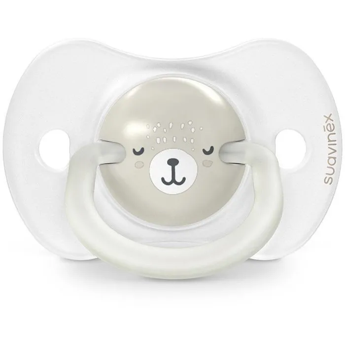 Suavinex Lot de 2 Sucettes Wild&Free SX Pro pour 0 à 6 Mois avec Anneau Phosphorescent - Tétine Conforme au Développement Buccodentaire