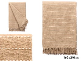 GIFTDECOR Tapis Multiusos Rayas Punto Beige 160x240cm