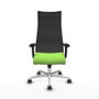 Piqueras y Crespo Chaise de Bureau Albacete Pistache et Noir