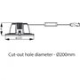 Philips Led Downlight 24W 2400Lm 3000K IP54