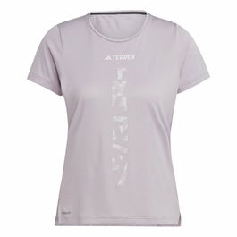 T-shirt à manches courtes homme Adidas Terrex Agravic Lila