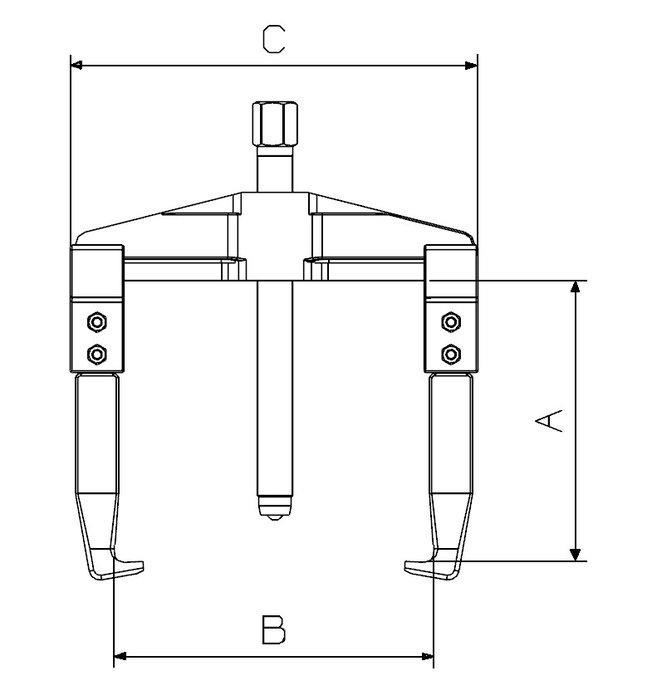 Extracteur Forza À 2 Griffes 150X165 Extracteur Forza À 2 Griffes 150X165