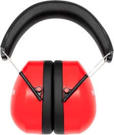 Vicfirth Casque de Protection Enfant Réduction de Bruit 25dB Rouge avec Sac de Transport pour Batterie