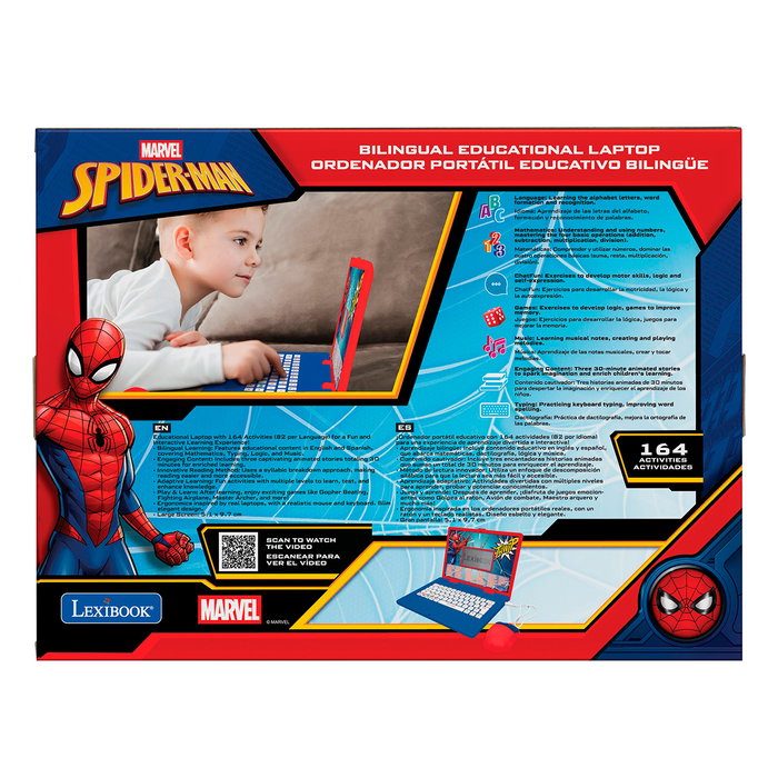 Lexibook Ordinateur éducatif bilingue Spiderman