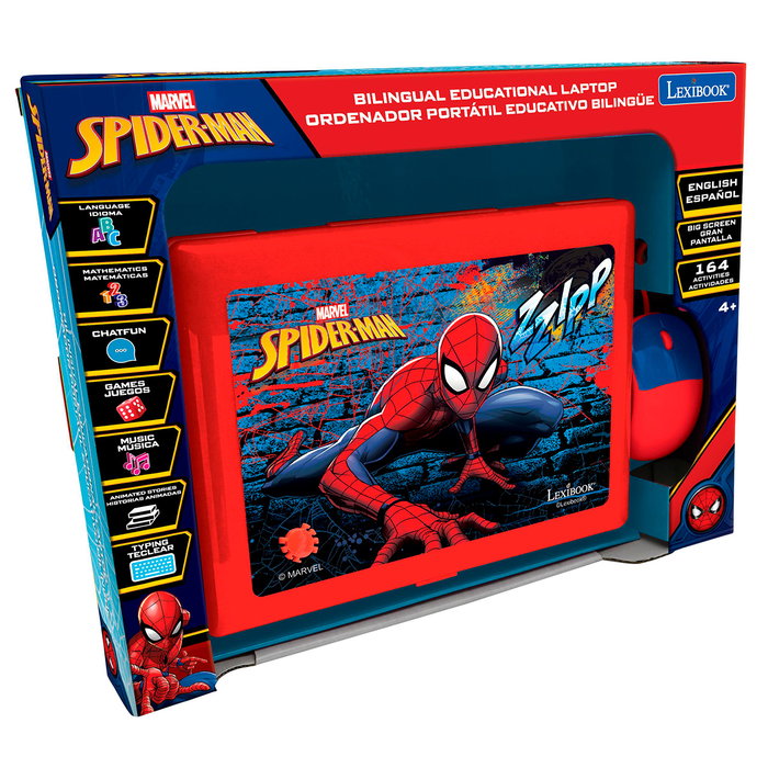 Lexibook Ordinateur éducatif bilingue Spiderman