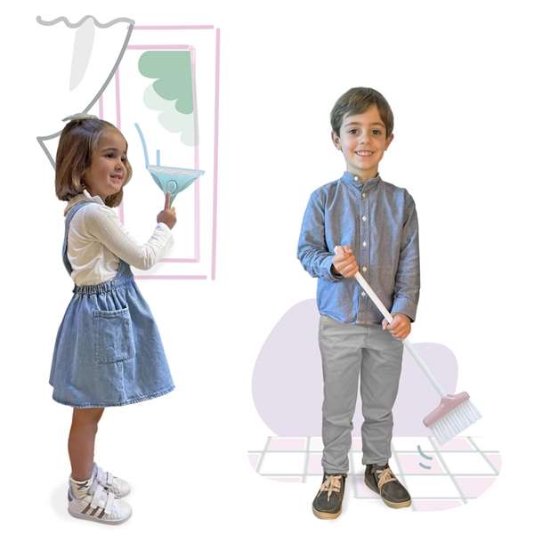 Decuevas - Set de nettoyage avec 12 accessoires - Jeu éducatif - Langues des instructions : espagnol, anglais, portugais, russe
