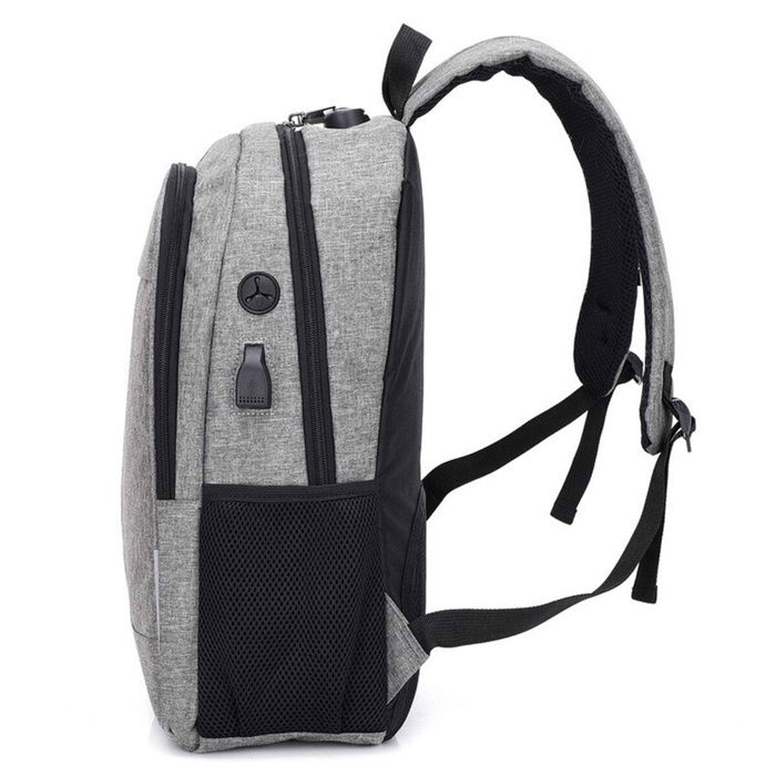 Sac à Dos pour Portable et Tablette avec Sortie USB Subblim SUB-BP-1UL0001 Gris Sac à Dos pour Portable et Tablette avec Sortie USB Subblim SUB-BP-1UL0001 Gris