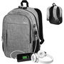Sac à Dos pour Portable et Tablette avec Sortie USB Subblim SUB-BP-1UL0001 Gris