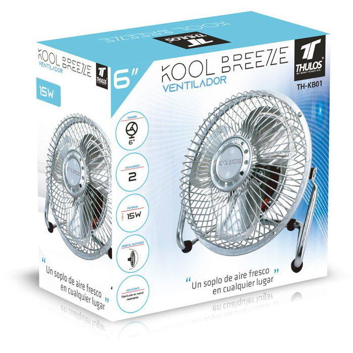 Thulos Mini Ventilateur de Bureau TH-KB01 15cm 15W
