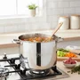 Le Pratique Traiteur en Inox Ø 28 cm - 14 L avec Couvercle Verre