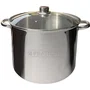 Le Pratique Traiteur en Inox Ø 28 cm - 14 L avec Couvercle Verre