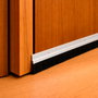 WOLFPACK LINEA PROFESIONAL Bas de porte aluminium blanc à caoutchouc 1 mètre
