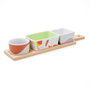 Quid Set de service Kaleido Multicolore en bois, 4 pièces