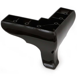 Q&Q Patas OKALIPTUS - Pattes de meuble en plastique noir, 140 x 140 mm, hauteur 100 mm - Support stable pour sofa, lit ou table