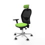 Piqueras y Crespo Chaise de Bureau avec Appui-tête Jorquera 3D086G2 Pistache