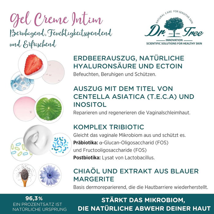 Dr. Tree Gel-Crème Externe Intime Apaisant et Hydratant 50 ml Dr. Tree Gel-Crème Externe Intime Apaisant et Hydratant 50 ml