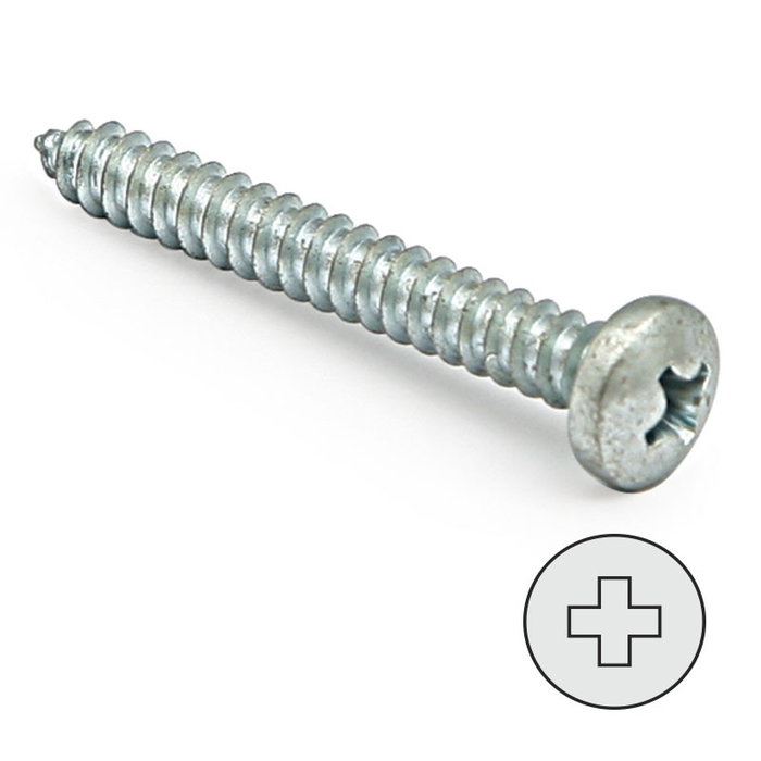DUVER Vis à filetage métal DIN 7981 zinguée 70 mm ø 4,8 mm DUVER Vis à filetage métal DIN 7981 zinguée 70 mm ø 4,8 mm