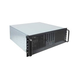 Unykach Caja Rack 4U 19 Pulgadas Noir/Argent avec 4 Ventilateurs et 2 Ports USB