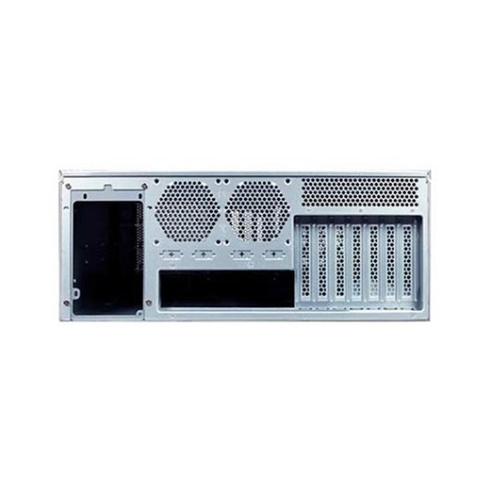 Unykach Caja Rack 4U 19 Pulgadas Noir/Argent avec 4 Ventilateurs et 2 Ports USB
