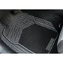 Michelin Tapis de voiture avant universel - 2 tapis caoutchouc et moquette noir/gris
