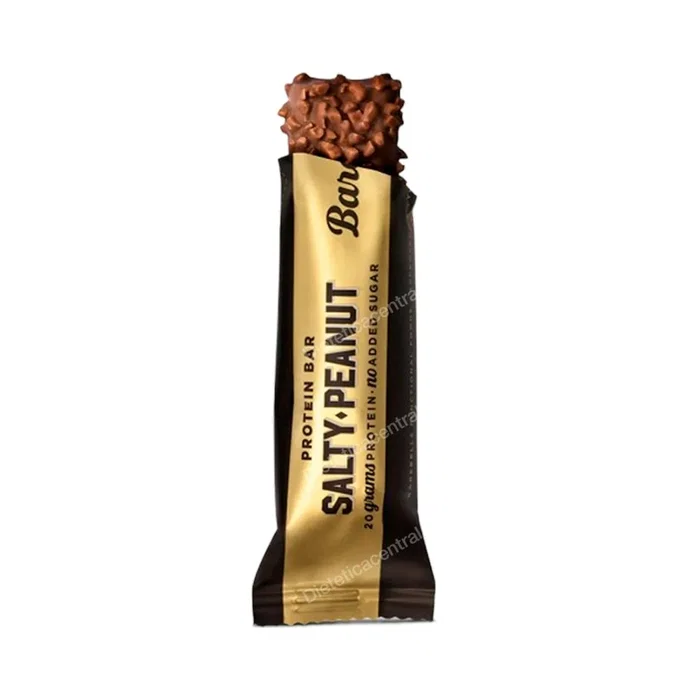 BAREBELLS Barrita Salty Peanut - Barre protéinée au cacahuète salé et chocolat - Sans sucre ajouté - 12 unités x 55 g BAREBELLS Barrita Salty Peanut - Barre protéinée au cacahuète salé et chocolat - Sans sucre ajouté - 12 unités x 55 g