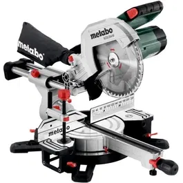 Metabo KGS 254 M Scie à onglets radiale 1500 W 254 mm avec système d'éclairage LED Precision Cut Line pour coupes précises