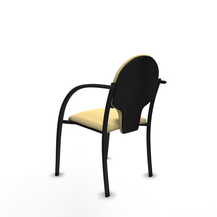 Piqueras Y Crespo Hellín Chaise d'attente Similicuir Crème avec Bras Fixes Piqueras Y Crespo Hellín Chaise d'attente Similicuir Crème avec Bras Fixes