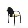 Piqueras Y Crespo Hellín Chaise d'attente Similicuir Crème avec Bras Fixes