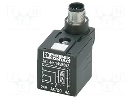 PHOENIX CONTACT Adaptateur M12 mâle avec diode LED et protection, 4 broches