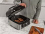 Ninja AG301EU Grill de cuisine + Friteuse à air 5-en-1 Ninja Foodi - 5,7 L, 3,8 L, parrillade pour 4 personnes (Cuit, grille, frit, rôtit, déshydrate)